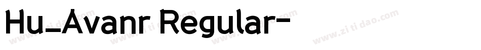 Hu_Avanr Regular字体转换